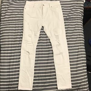White Ripped Jeans